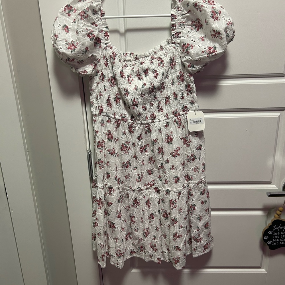 Altar’d State Floral Puff Sleeve Summer Dress